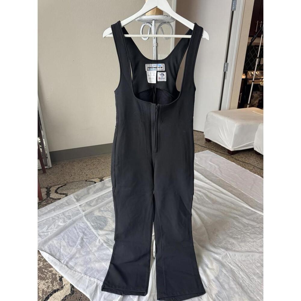 Obermeyer Snow Bib Black Ski Womens Sz 12 Or Large
